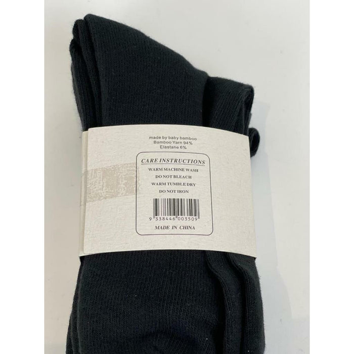 Bamboo Socks Crew Sock Business Work Men s7-11 Black White Pack of 6 pairs