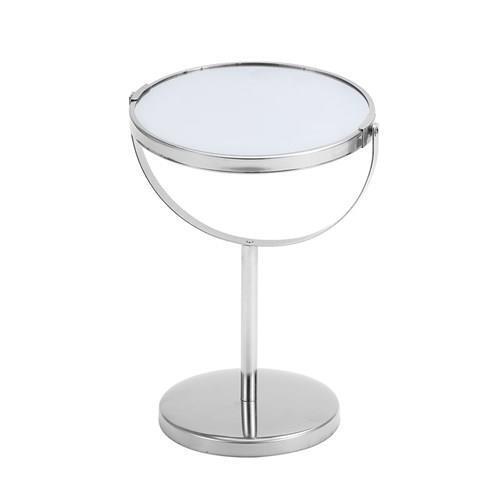 Makeup Mirror Double Side Standing Mirror with 2x Magnification Angle Adjustment