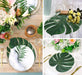 Artificial Palm Leaves Tropical Monstera Palm Leaf Jungle Hawaiian Luau Party