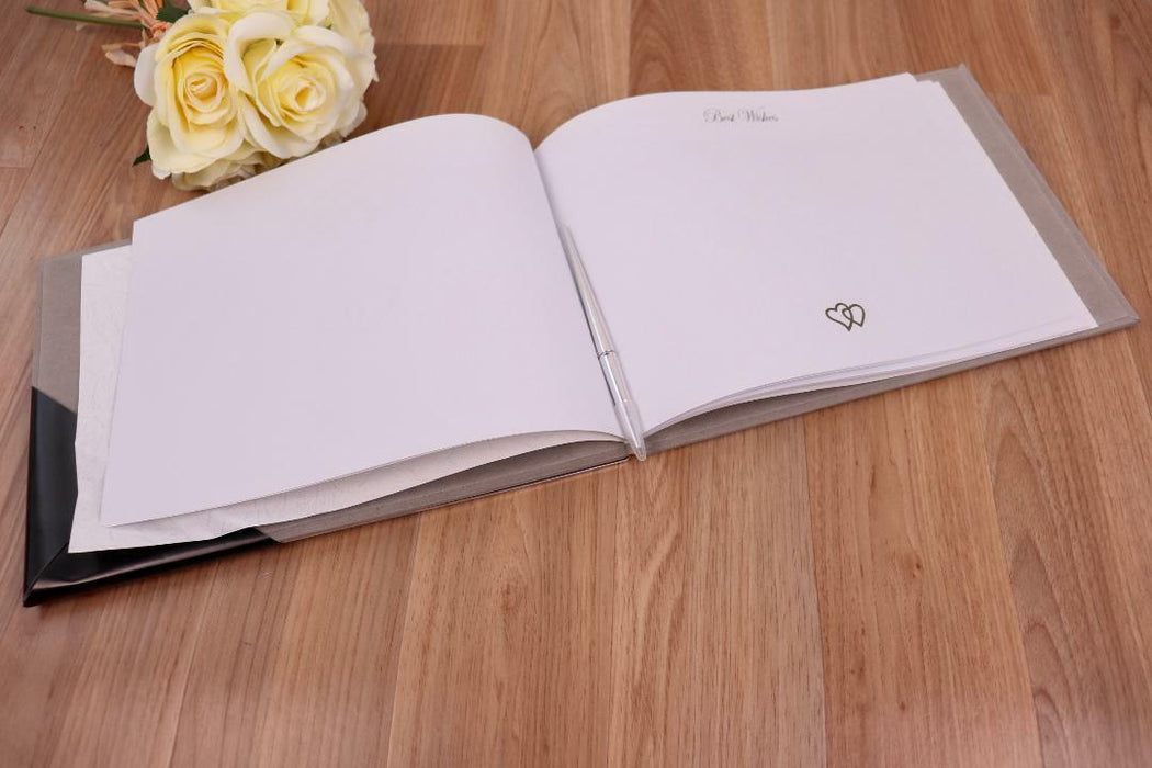 Our Engagement Guest Book & Pen Set Keepsake 36 pages Large Guestbook 31cm