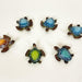 Miniature Sea Turtle Figurine Statue set of 6 Mini Turtles Indoor Outdoor Garden