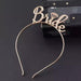 Bride Headband Tiara Wedding Hair Accessory Headpiece Bachelorette Bridal Party