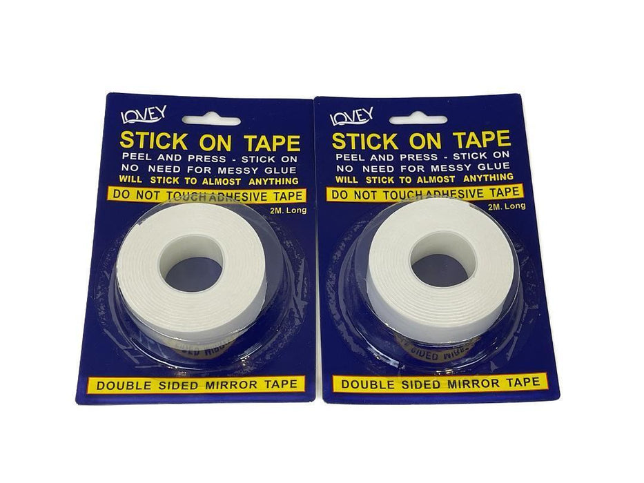 Double Sided Adhesive Sticky Tape Strong Stick on Tape 2m for Craft Scrapbooking