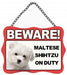 Dog Cat Metal Sign Beware of Dogs Guard Dog on Duty Warning Gate & Home Signs