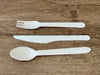 Wooden Cutlery Set Disposable Bamboo Wood Bulk Buy Forks Spoons Knives Party Eco