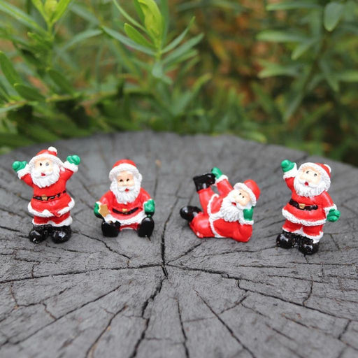 Santa Claus Miniature Figurine Christmas Ornament Accessories Fairy Garden decor