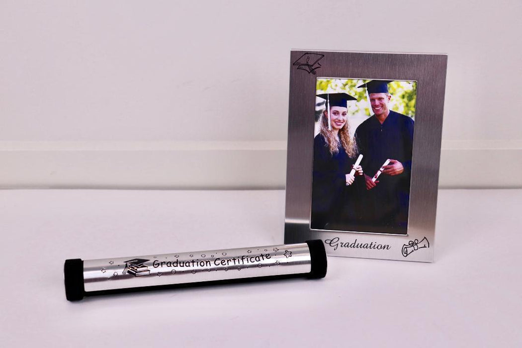 Graduation Certificate Holder & Photo Frame School Year College Diploma Keepsake