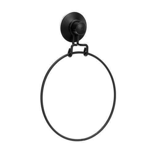 Suction Cup Towel Ring Holder Round for Bathroom Shower Strong Lock Suction