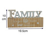 Family Table Sign Plaque Wood Home Signs Table Centerpiece Farmhouse Decor 19cm