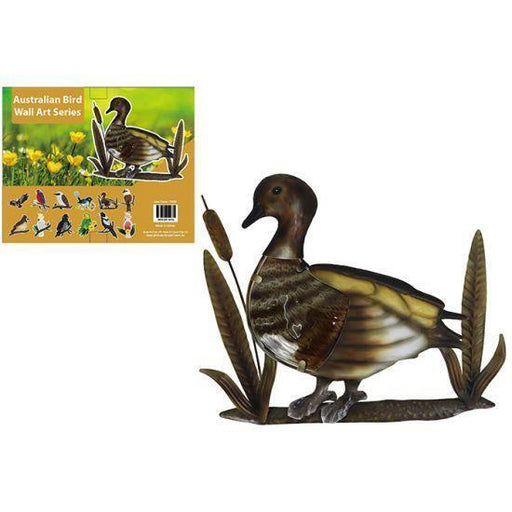 Wood Duck Metal Bird Wall Art 3D Birds Hanging Home Garden Decor Sculpture