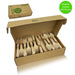 Wooden Cutlery Set Disposable Bamboo Wood Bulk Buy Forks Spoons Knives 360PC