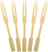 Bamboo Mini Forks Food Picks Wooden Fork Cocktail Party Finger Food Sticks