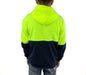 Hi Vis Safety Workwear Jacket Winter Work Hoodie Jumper Fleece Yellow Orange