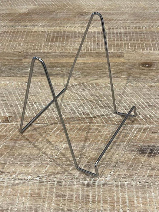 Metal Display Plate Stand Easel Stands Photo Picture Dish Holder Silver 14cm