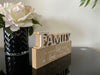 Family Table Sign Plaque Wood Home Signs Table Centerpiece Farmhouse Decor 19cm