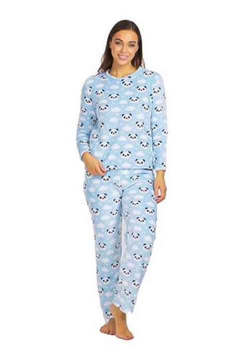 Women Pyjamas Pyjama Set Soft Plush Fleece Warm Winter Sleepwear Pajamas s8-18