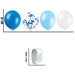 Blue Birthday Party Decorations Birthday Banner Confetti Balloons Hanging Swirls