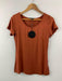 Caroline Morgan Short Sleeve Top Scoop Neck T-Shirts Basic Tee Tops Plain Colour