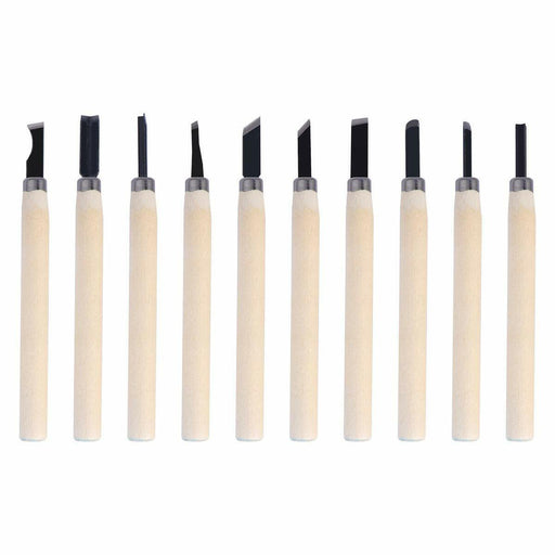 Wood Carving Tool Chisels Set Woodcut Knife Arts Crafts Woodworking Chisel 10pcs