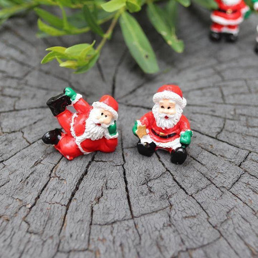 Santa Claus Miniature Figurine Christmas Ornament Accessories Fairy Garden decor