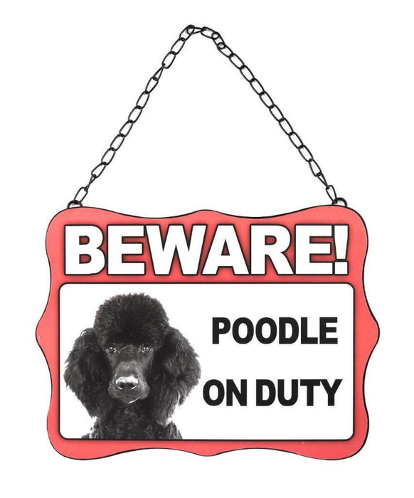 Dog Metal Sign Beware of Dogs Guard Dog on Duty Warning Gate & Home Signs Notice