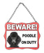 Dog Metal Sign Beware of Dogs Guard Dog on Duty Warning Gate & Home Signs Notice