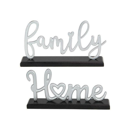 Home Family Table Sign Plaque Wood Home Signs Table Centerpiece Farmhouse Decor