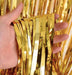 Foil Gold Metallic Fringe Tinsel Curtain Photo Backdrop Door Party Decorations