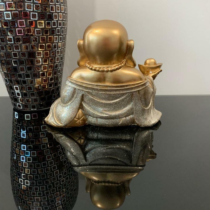 Laughing Buddha Statue Happy Money Lucky Fengshui Home Decor Figurine 19.5cm