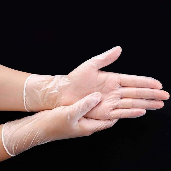 Disposable Gloves Vinyl Powdered Free 100pcs size M L XL