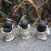 Laughing Buddha Statue Lucky Fengshui Garden Decor Set of 3 Happy Buddha 6cm