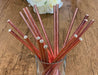 Rose Gold Pink Drinking Paper Straws Food Safe Ink Straw Birthday Party Wedding