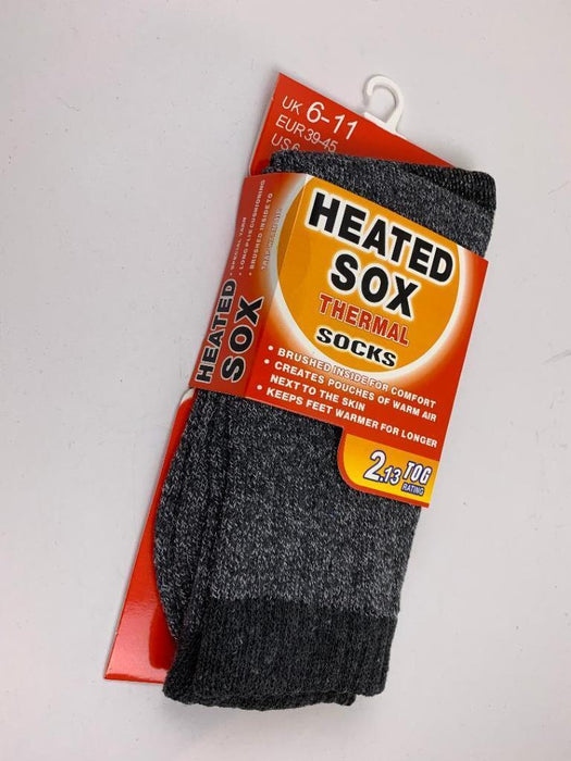 Men Warm Thermal Socks Heated Sox Winter Work Thick Heat Soft Mens Size 6-11