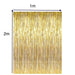 Gold Foil Metallic Fringe Tinsel Curtain Backdrop Party Decorations Birthday 2m