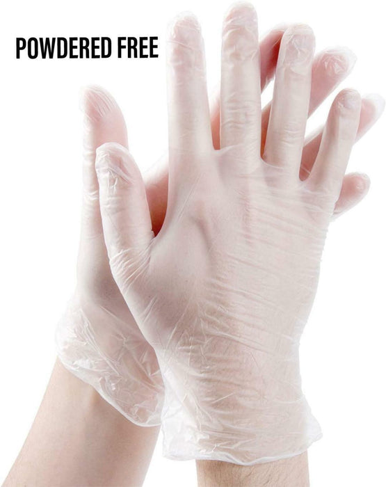 Disposable Gloves Vinyl Powdered Free 100pcs size M L XL