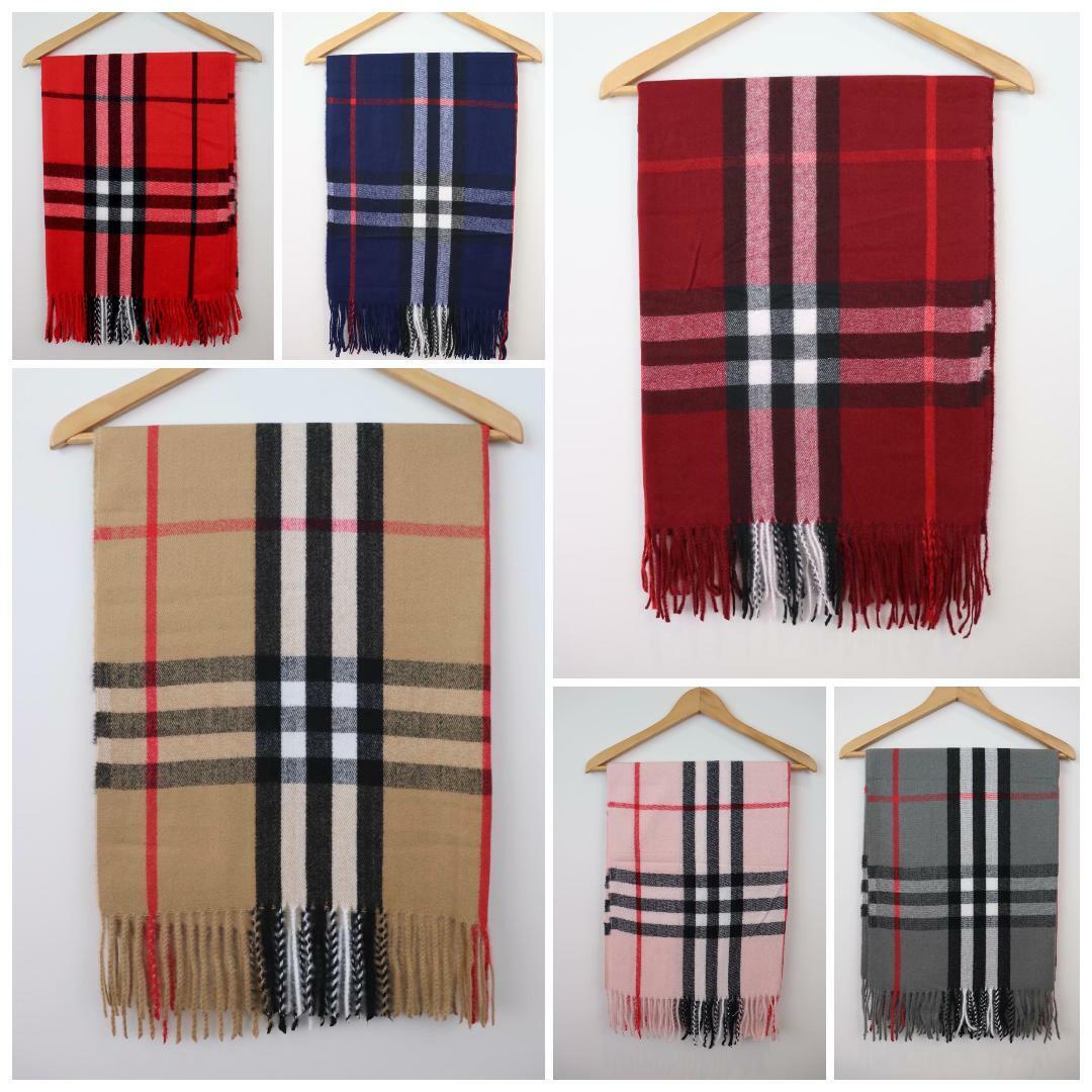 Winter Scarf Super Soft Unisex Scarves Shawl Wrap Tartan Plaid Blanket Check