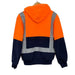 Hi Vis Safety Workwear Jacket Winter Work Hoodie Jumper Fleece Yellow Orange