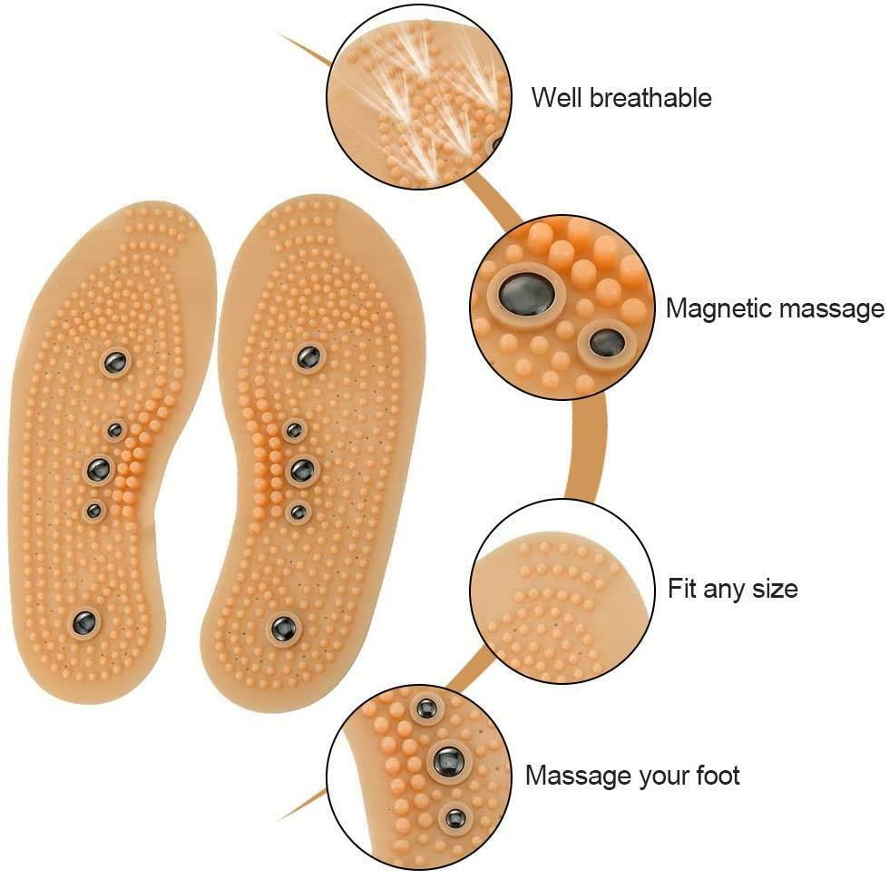 Magnetic Massage Insole Shoes Insoles Insert Pads Acupuncture Points Pain relef