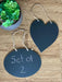 Small Chalkboard Sign Double Sided Hanging Message Chalk Board Blackboard 2 pack