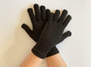 Winter Gloves Black Soft Warm Knitted Knit Full Finger Glove Women Men One Size