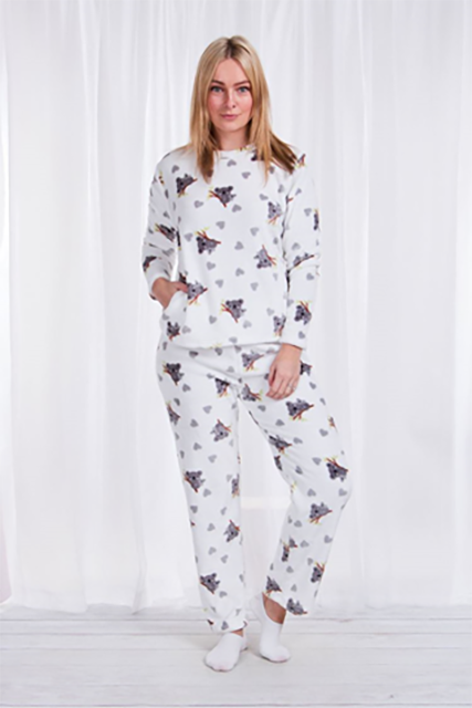 Women Pyjamas Pyjama Set Soft Plush Fleece Warm Winter Sleepwear Pajamas s8-18