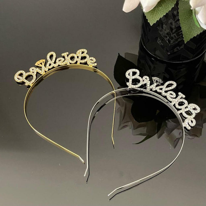 Bride To Be Headband Tiara Wedding Hair Accessory Bachelorette Bridal Party