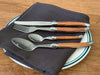 Chateau Laguiole Cutlery Set & Steak Knife Stainless Steel Dinner Wood Colour