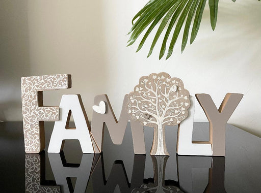 Family Table Sign Plaque Wood Hanging Home Sign Tree of Life Farmhouse 40cm