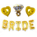 Bride Foil Balloons Big Ring Balloon Gold Bridal Shower Decorations Wedding Hens