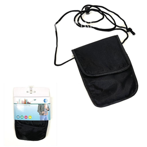 Travel Neck Bag Money Passport Holder Secret Wallet Security Pouch under Clothes