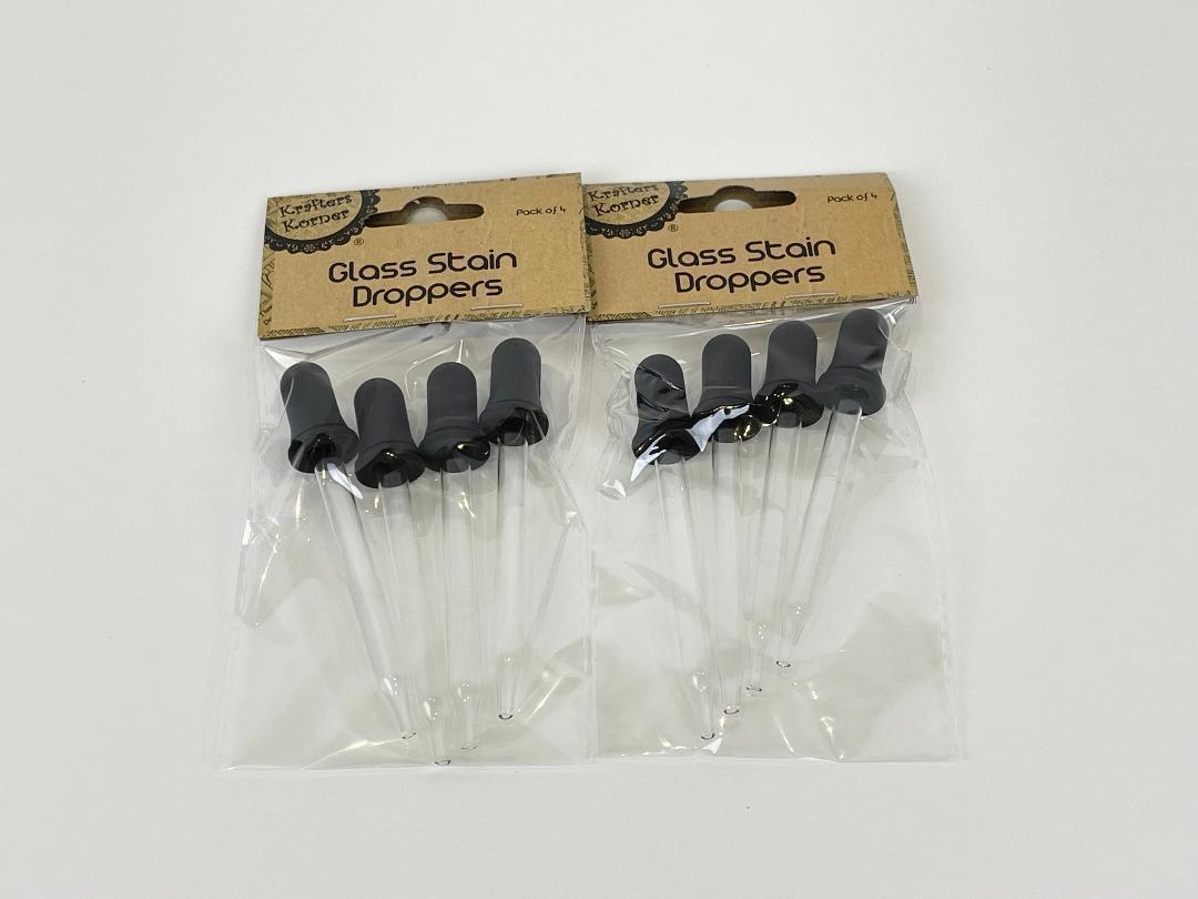 Glass Stain Droppers Squeezable Eye Pipette Liquid Dropper for Essential Oil