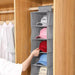 Hanging Wardrobe Organiser Closet Storage 6 Shelf Tier Layer Clothes Shoes Hats