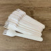 Wooden Cutlery Set Disposable Bamboo Wood Bulk Buy Forks Spoons Knives 360PC