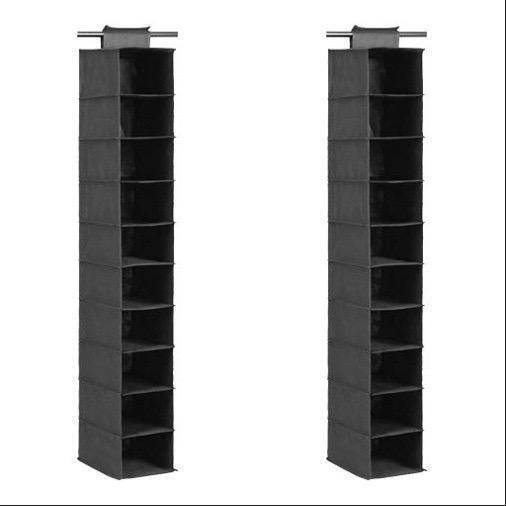 Hanging Wardrobe Organiser Closet Storage 6 or 10 Tier Shelf Clothes Shoes Hats